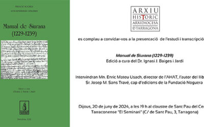 Presentación del estudio y transcripción del Manual de Siurana (1228-1239) del Dr. Ignasi J. Baiges i Jardí
